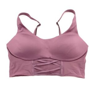 Victoria's Secret Mauve Pink Longline Bralette with Strappy Front